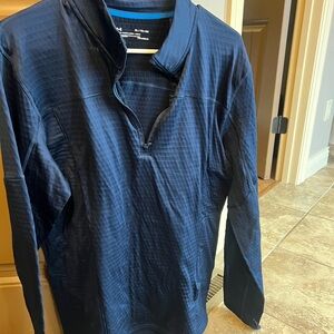 Under Armour Blue Long Sleeve Coldgear Quarters Zip